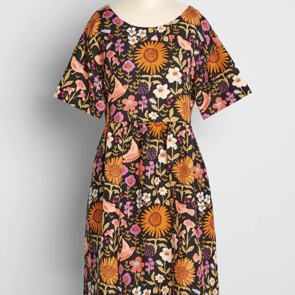 COPY - Sunflower Scenario Smock Dress